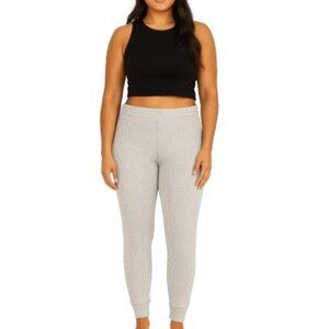 DYI Women's Waffle Jogger Pants Heather Grey Size Medium